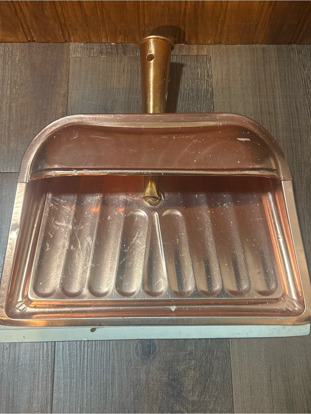 Copper Tone Metal Dustpan
